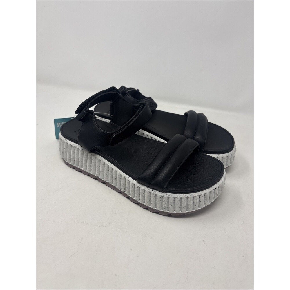 REEF Vista Higher Raya Black White Platform Sandals Women’s Size 8 NWT
